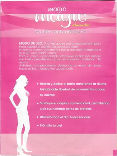 Adhesivo Levanta Modela Busto Magic Bye Bra