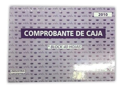 Talonario Comprobante De Caja 2010 Nivel 10 Pack X 10