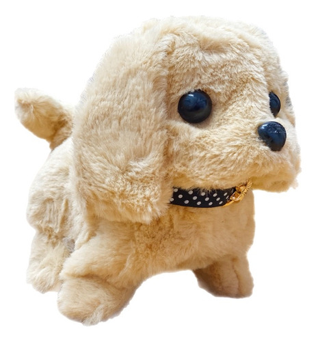 Perro Peluche Collar Realista Con Luz Sonido Y Movimiento