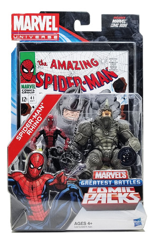 Hasbro - Marvel Universe - 3.75 - Spider-man Vs Rhino