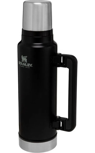 Imagen 1 de 5 de Stanley Termo Clásico 1.4 Lts Con Tapón Cebador Negro