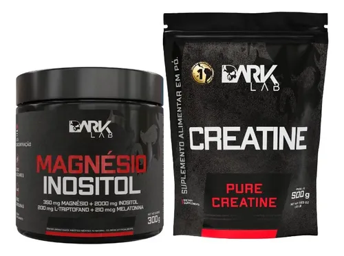 Magnésio com Taurina + Creatina Pura Dark Lab 500g