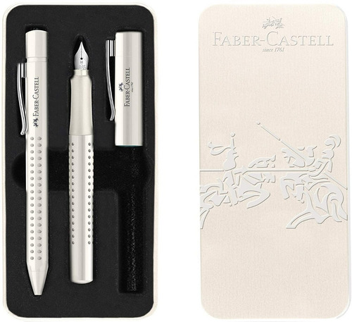 Set Pluma Y Bolígrafo Faber Castell Grip 2010 Punta Media