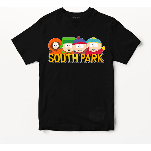 Remera South Park 02 (negra:) Ideas Mvd