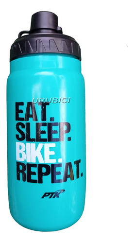 Caramañola Verdeagua500ml Libre De Bpa Eat Sleep Bike Repeat