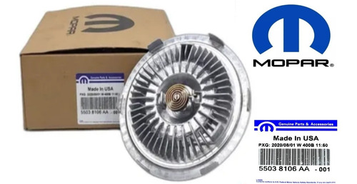 Fan Clutch Grand Cherokee 4.0 1999-2004 4.7 Wk 2005-2010 Usa