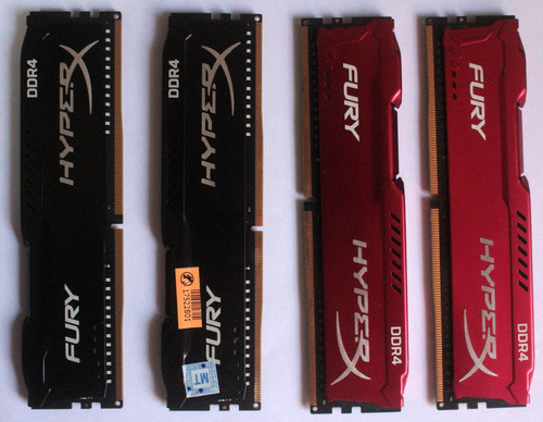 Imagem 1 de 6 de Ddr4 3200mhz Hyperx Fury 8gb Hx432c18fb2/8 E Hx432c18fr2/8