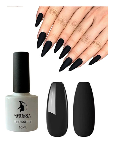 Top Efecto Matte Para Uñas 10 Ml Mussa Semipermanente 3 Paso