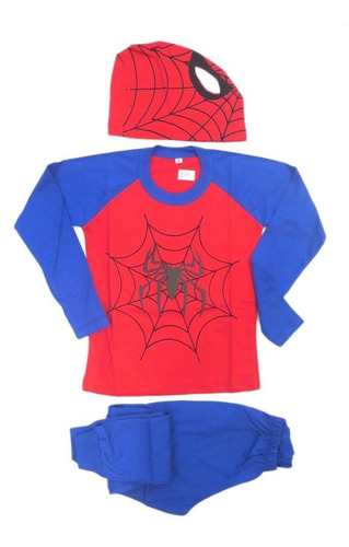 Pijama Disfraz Invierno Superheores Superman Batman Spiderma