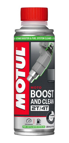 Motul Boost And Clean Moto Limpeza Bicos Admissão Gasolina