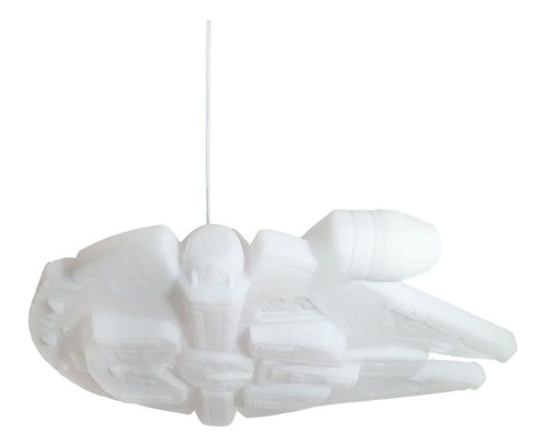 Luminária Pendente Millennium Falcon - Star Wars Cor Branco 110V/220V