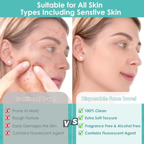Paños Para Limpieza Facial De Algodon Ditoi Toallas Faciales