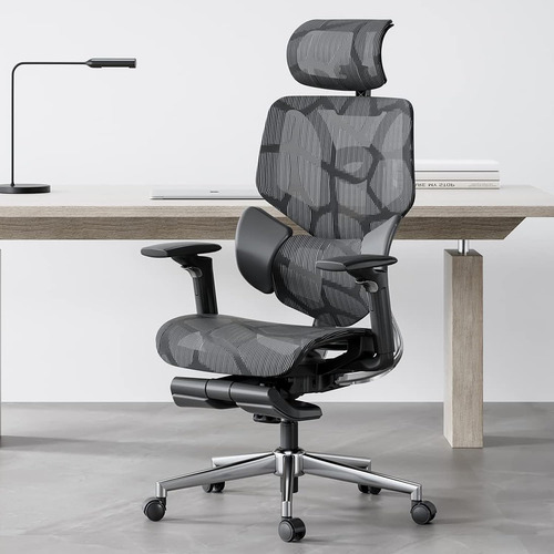 Hbada Silla De Oficina Ergonómica Con Soporte Lumbar Elás.