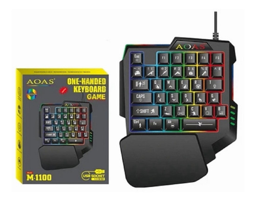Teclado Gamer Uma Mão One-handed Keyboard Semi Mecânico