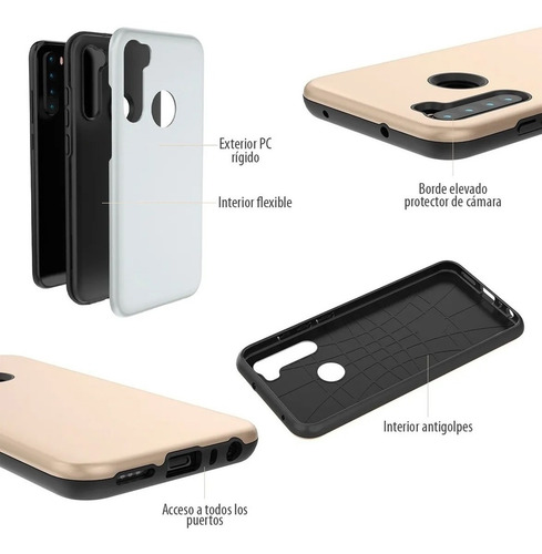 Funda Armor Soft + Vidrio Full Moto G9 | G9 Play | E7 Plus