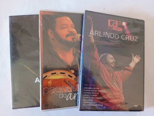 Dvds Arlindo Cruz (2 Dvds) + Arlindo Neto Novos Lacrados