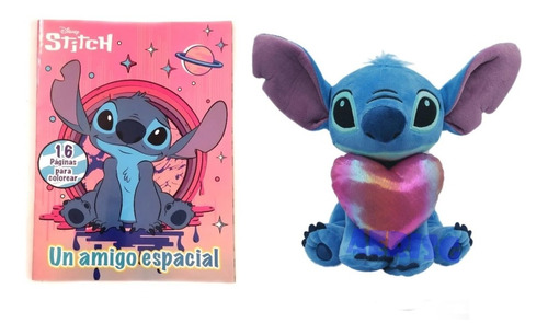 Arg Lilo Y Stitch Libro Colorear + Regalo Peluche Disney Ori