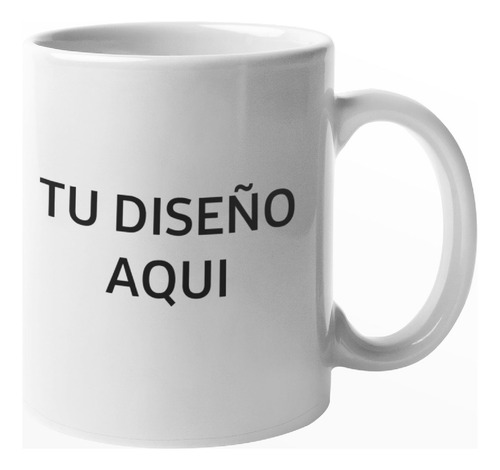 Taza Grande Café Y Té Personalizada Ceramica Resistente Taza Blanca