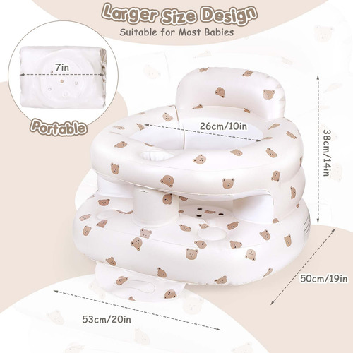 Asiento Inflable For Bebé For Bebés De 3 A 36 Meses, Silla