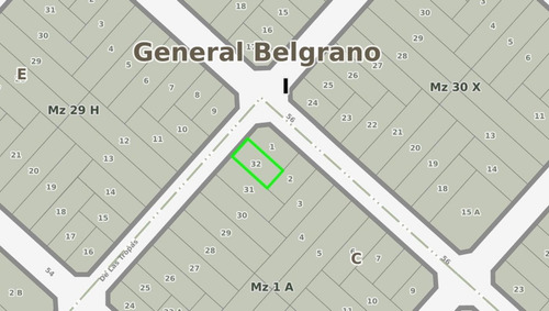 Terreno En Venta - 205mts2 - General Belgrano