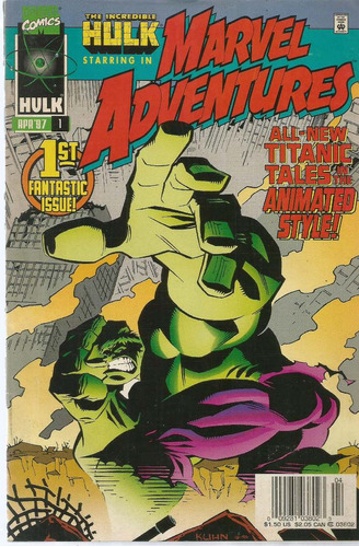 Marvel Adventures N° 01 - Em Inglês - Editora Marvel - Formato 16 X 25 - Capa Mole - Bonellihq Cx242 Nov23