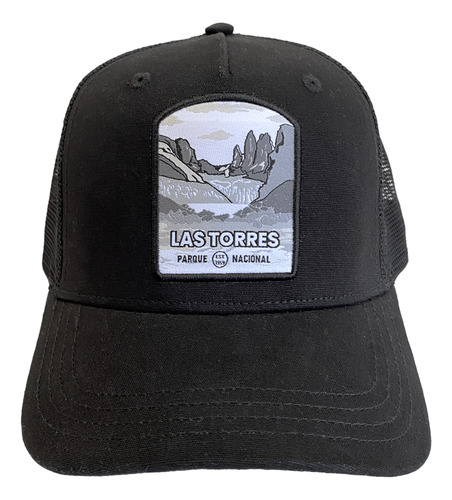 Jockey Trucker Mujer Canvas Base Las Torres Negro Lenga®