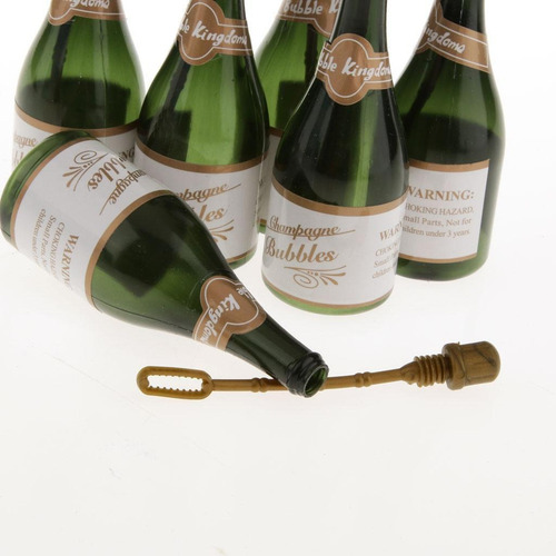 24 Unids Mini Botellas De Burbujas De Champagne Cumpleaños