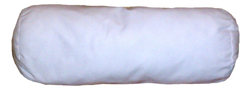 Almohada Cilíndrica 23x89 Centímetros Forma Decorativa Blanco