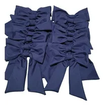 Comprar Moñas Escolares De Tela Cosidas No Se Desarman Pack 10 Unid