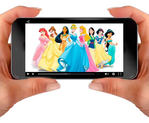 Tarjeta Video Invitación Digital De Princesas Disney