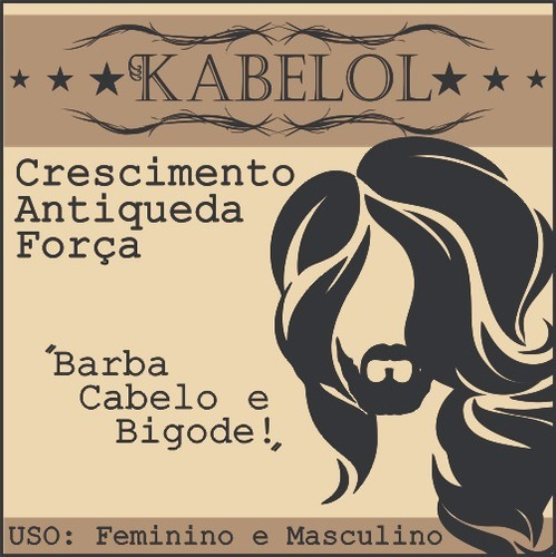 Antiqueda Capilar Barba Cabelo Kabelol Oleo Essencial