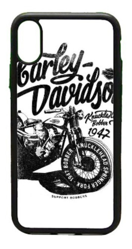 Imagen 1 de 3 de Funda iPhone 5 6 7 8 Plus X Xr Xs Max 11 Harley Davidson Mo
