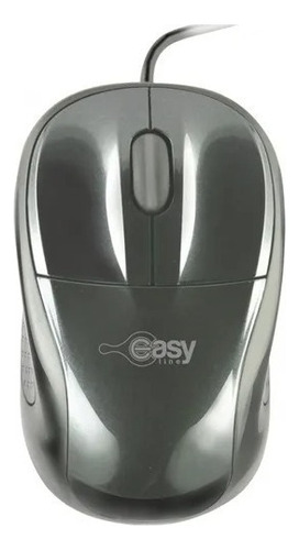 Easy Line El-993339 Mouse Usb Optico Color Negro/plata / /vc Color Gris
