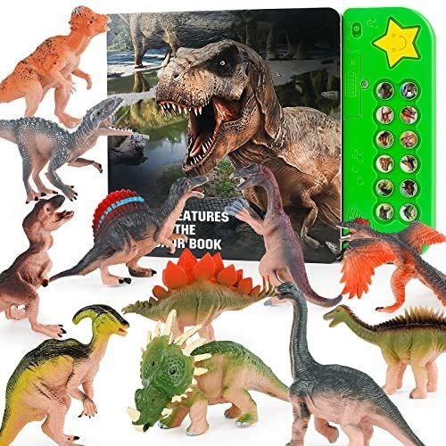 Juguetes De Dinosaurios Vtosen Para Niños 3-5, Libro Z15cg