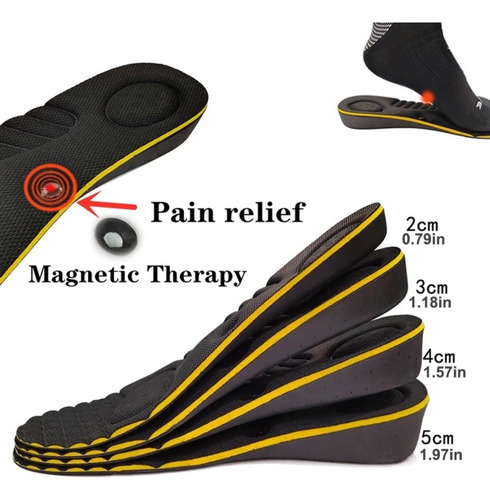 Plantilla Transitable Aumenta Estatura 5cm Arco Magnético Lc