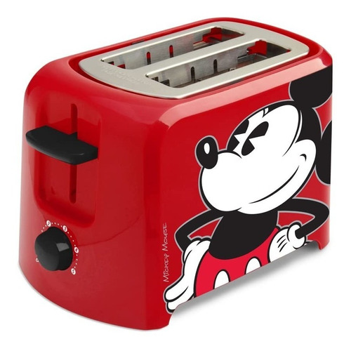 Tostadora De Pan Clásica De Mickey Mouse De Disney Roja