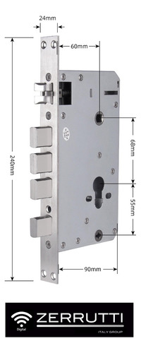 Cerradura Digital Inteligente Zerrutti Ze 8015 Aut + Gateway
