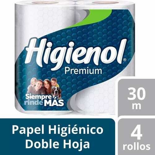 Pack X 6 Unid. Papel Higienico  Premium 4x30 Mt Higienol