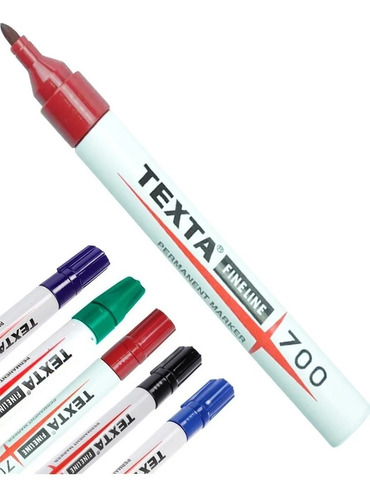 Caneta Marcador Cirurgico P/pele Texta 700 - Kit 3 Vermelho