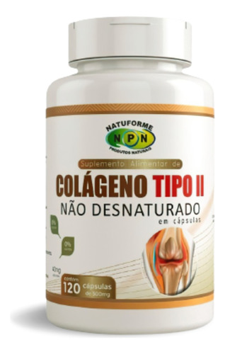 Colageno Tipo 2 Uc2 40mg Joelho Coluna Cartilagem Natuforme