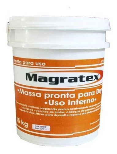 Massa Pronta Para Drywall 15kg Magratex