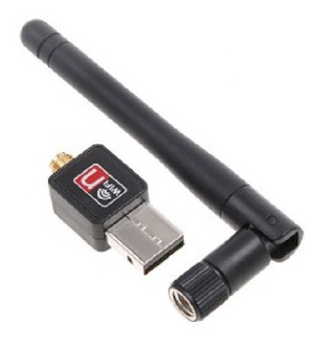 Placa De Red Usb Wifi Mini Adaptador Con Antena Para Pc