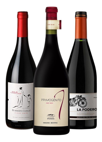 Combo Vinos Pinot Noir X 3 Botellas - Envíos