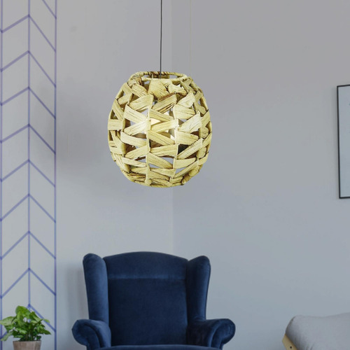 Lámpara Tejida De Estilo Retro, Cubierta De Luz De Techo,