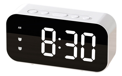 Reloj Despertador Electrónico Led Con Espejo Para Estudiante