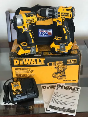 Kit Dewalt Dck287d1m1 20v Xr Taladro Percutor Dcd796 dcf887