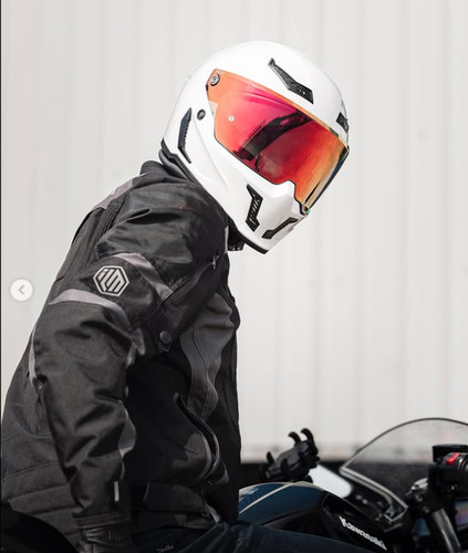 Casco Moto Integral Ilm Mf509 Pro Ece2206 Con Pinlock Blanco White L