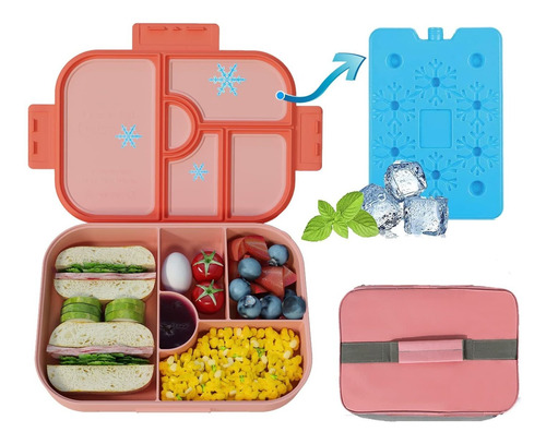 Ponydash Lunch Box Bento Bento-style Solution With 5 Ice