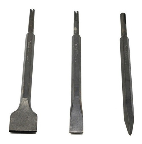 Imagen 4 de 7 de Juego Cinceles Punta Pala Sds Plus Makita 3 Piezas D-05181