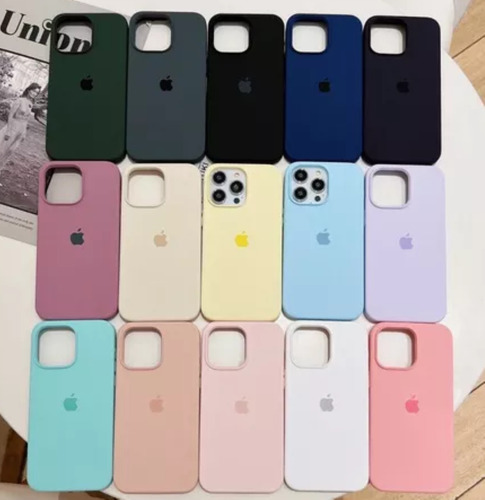 Kit Com 9 Capas Capinhas iPhone 13 Pro Silicone Case